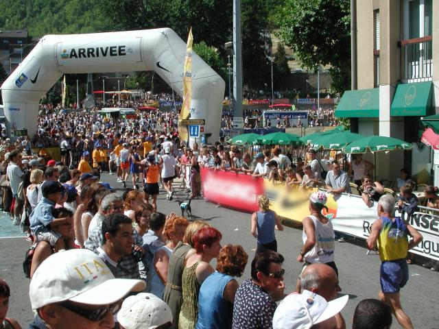 Arrivée du Semi Marathon Marvejols-Mende