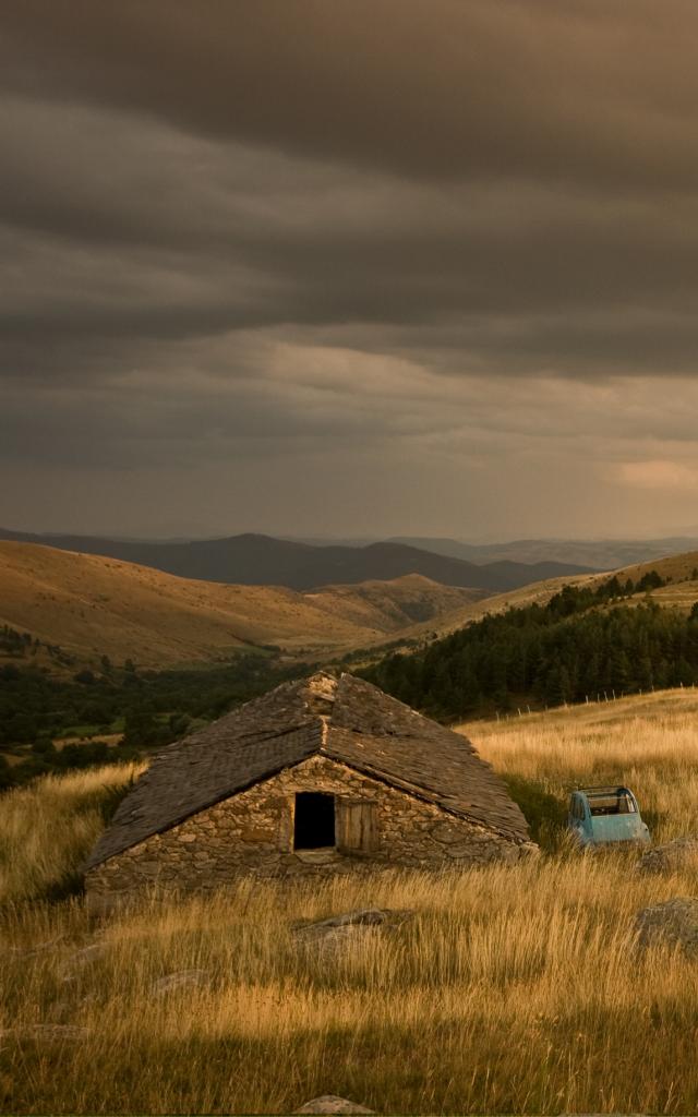 Vue sur les Cévennes depuis la Cham des Bondons sur le Mont-Lozère