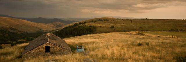 Vue sur les Cévennes depuis la Cham des Bondons sur le Mont-Lozère