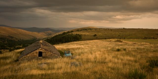 Vue sur les Cévennes depuis la Cham des Bondons sur le Mont-Lozère