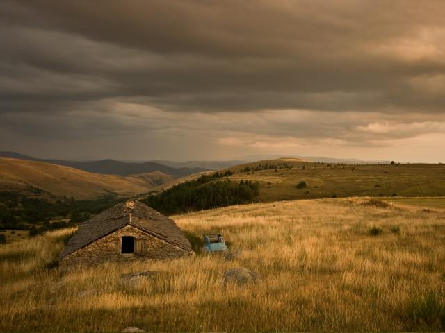 Vue sur les Cévennes depuis la Cham des Bondons sur le Mont-Lozère