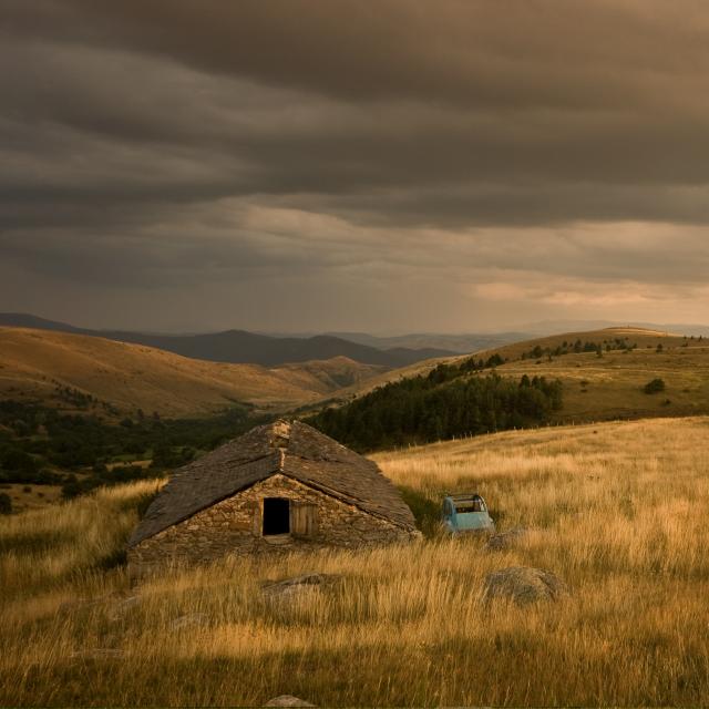 Vue sur les Cévennes depuis la Cham des Bondons sur le Mont-Lozère