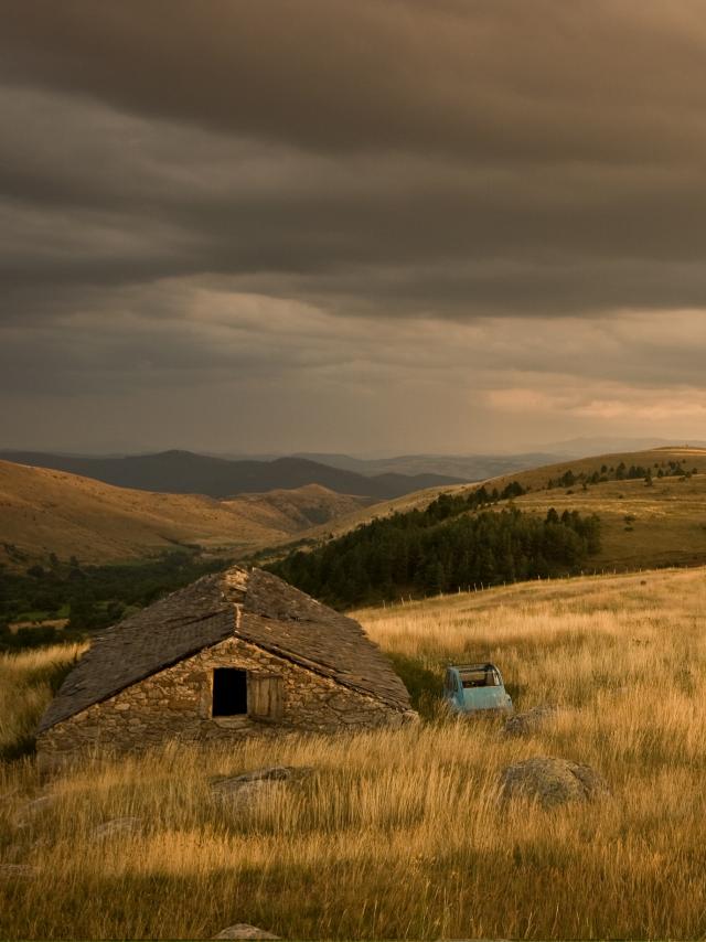 Vue sur les Cévennes depuis la Cham des Bondons sur le Mont-Lozère