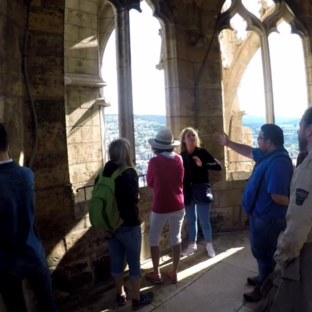 Besichtigung des Glockenturms der Kathedrale von Mende