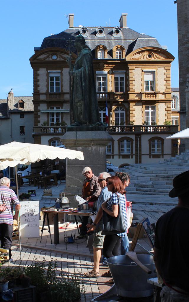 Die Märkte in Mende place Urbain V