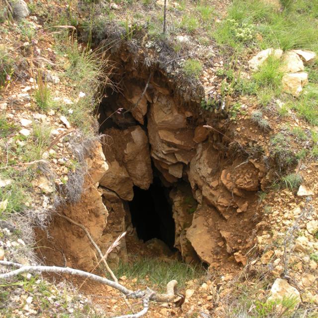 Grotte située en zone Natura 2000 vers Barjac (48)