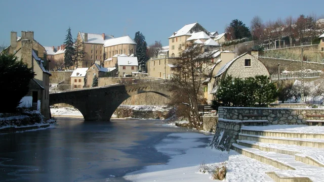 Pont Notre-Dame sur le Lot gelé 2001