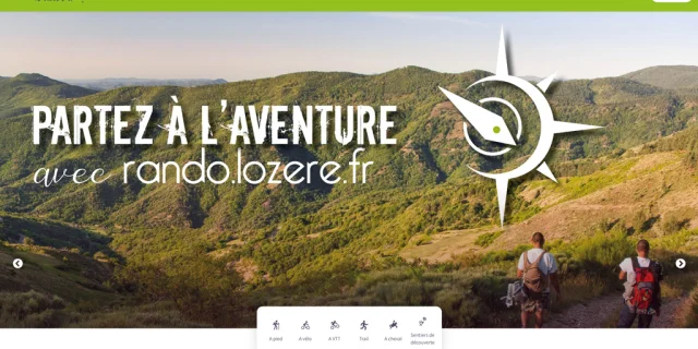 Le site web des itinéraires en Lozère : pédestres, equestres, VTT, cyclo, ...