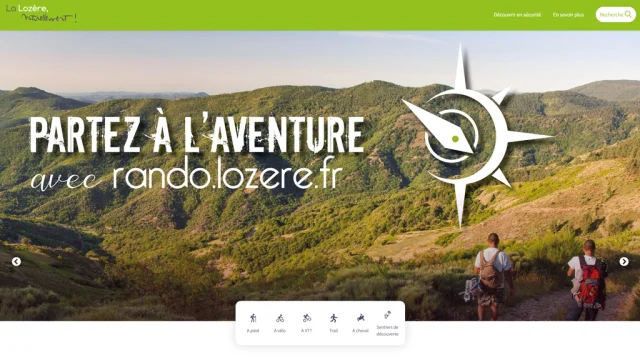 Le site web des itinéraires en Lozère : pédestres, equestres, VTT, cyclo, ...