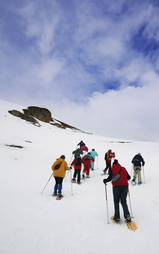 Randonnée hivernale en raquettes à neige en Lozère